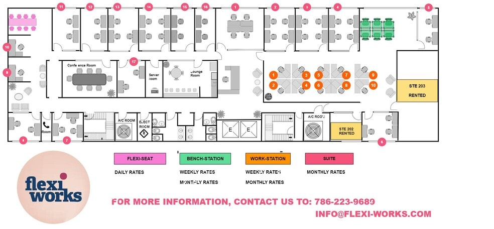 2100 Coral Way, Miami, FL for lease - Floor Plan - Image 3 of 9