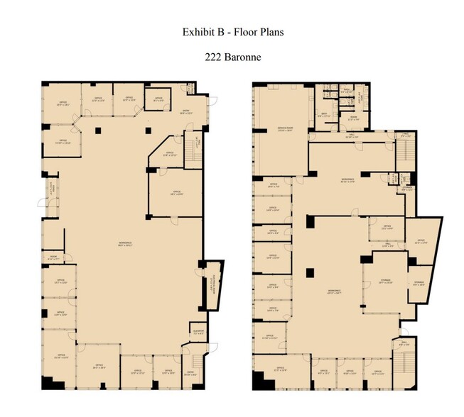 222 Baronne St, New Orleans, LA for lease - Floor Plan - Image 2 of 2