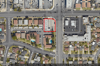 13407-13413 Woodruff Ave, Bellflower, CA - aerial  map view