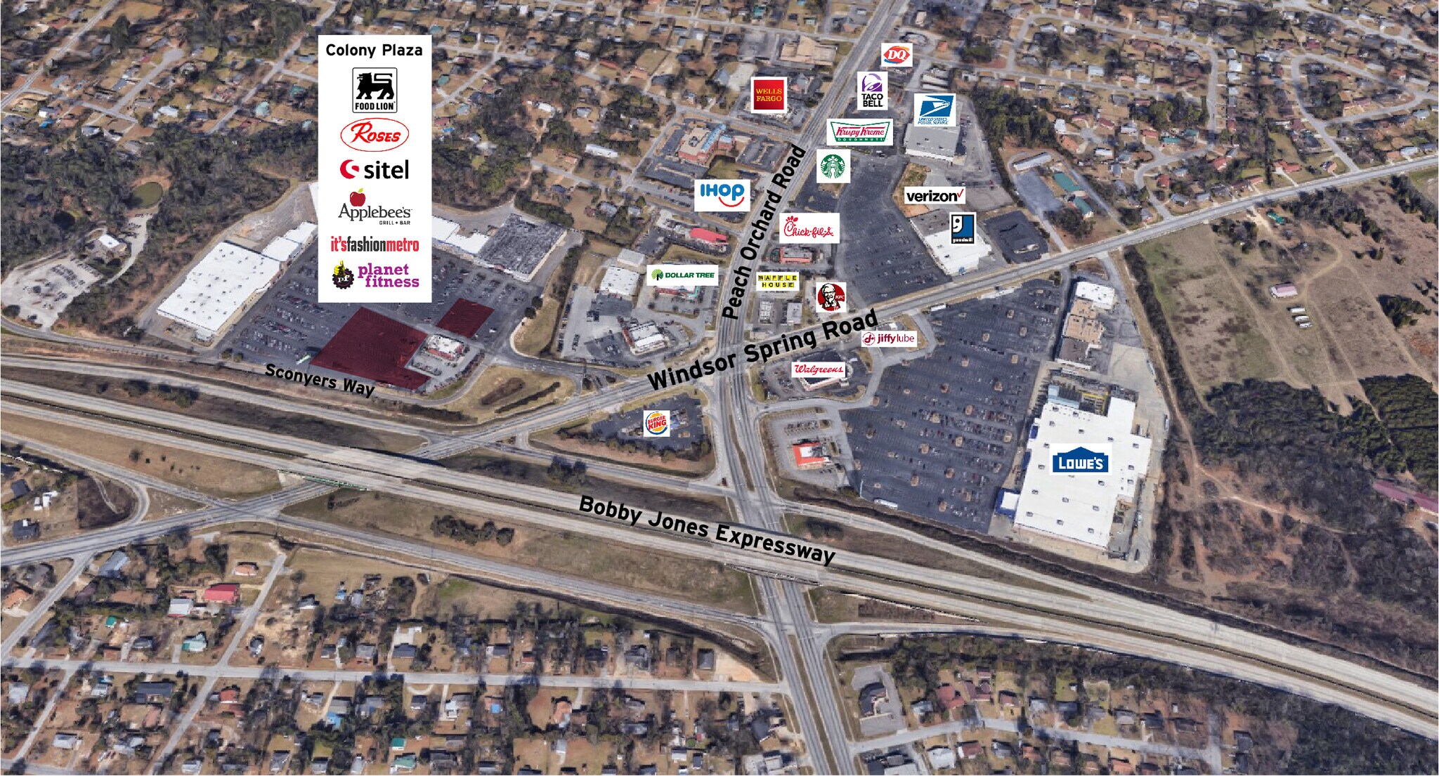 2115 Windsor Springs Rd, Augusta, GA 30906 Colony Plaza