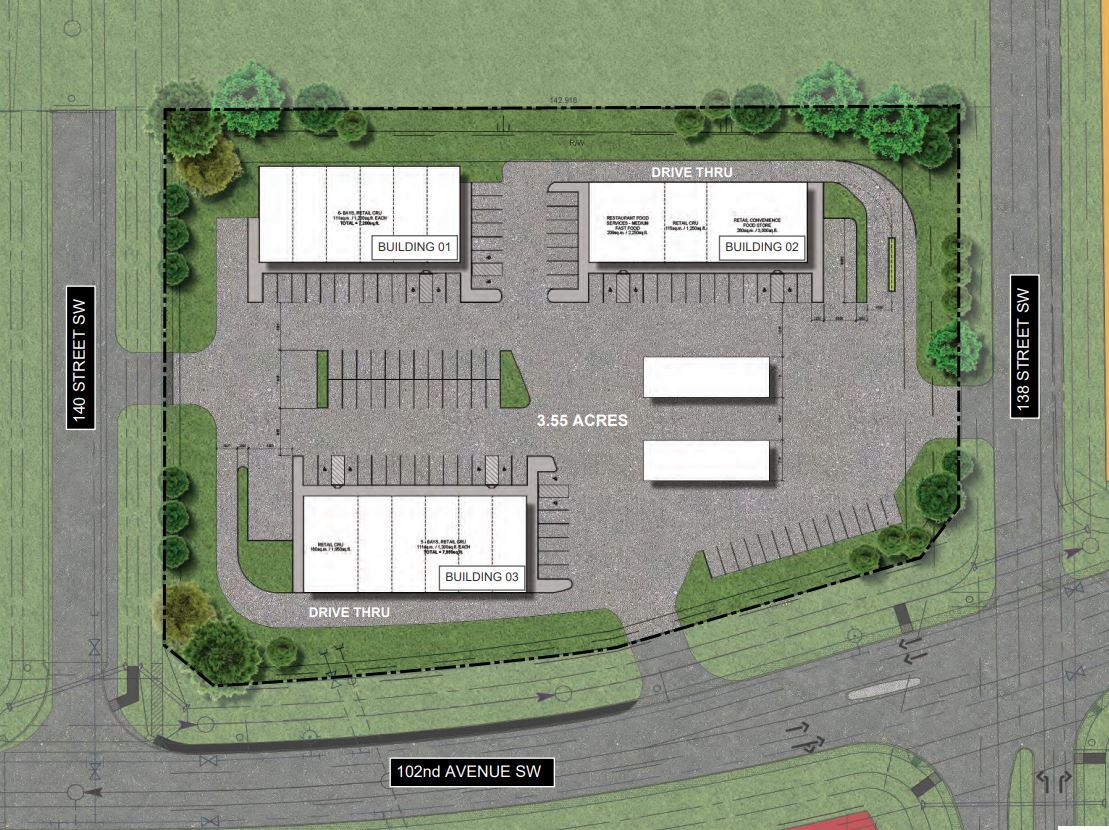 13806 102 Ave SW, Edmonton, AB for lease Site Plan- Image 1 of 5