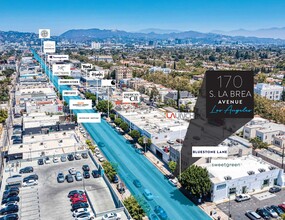 170 S La Brea Ave, Los Angeles, CA - aerial  map view