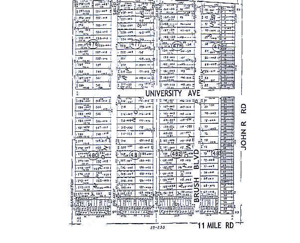 27117-27137 John R Rd, Madison Heights, MI for sale Plat Map- Image 1 of 1