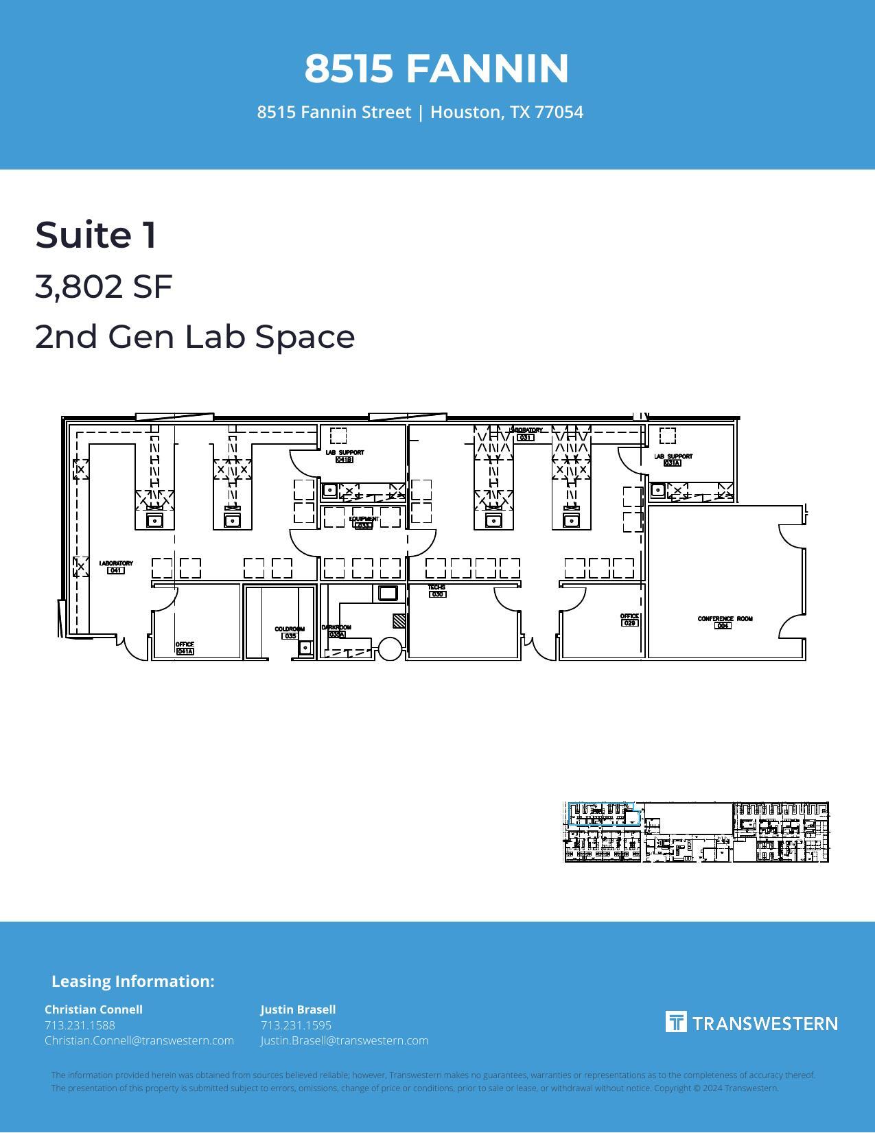 8515 Fannin St, Houston, TX for lease Floor Plan- Image 1 of 1