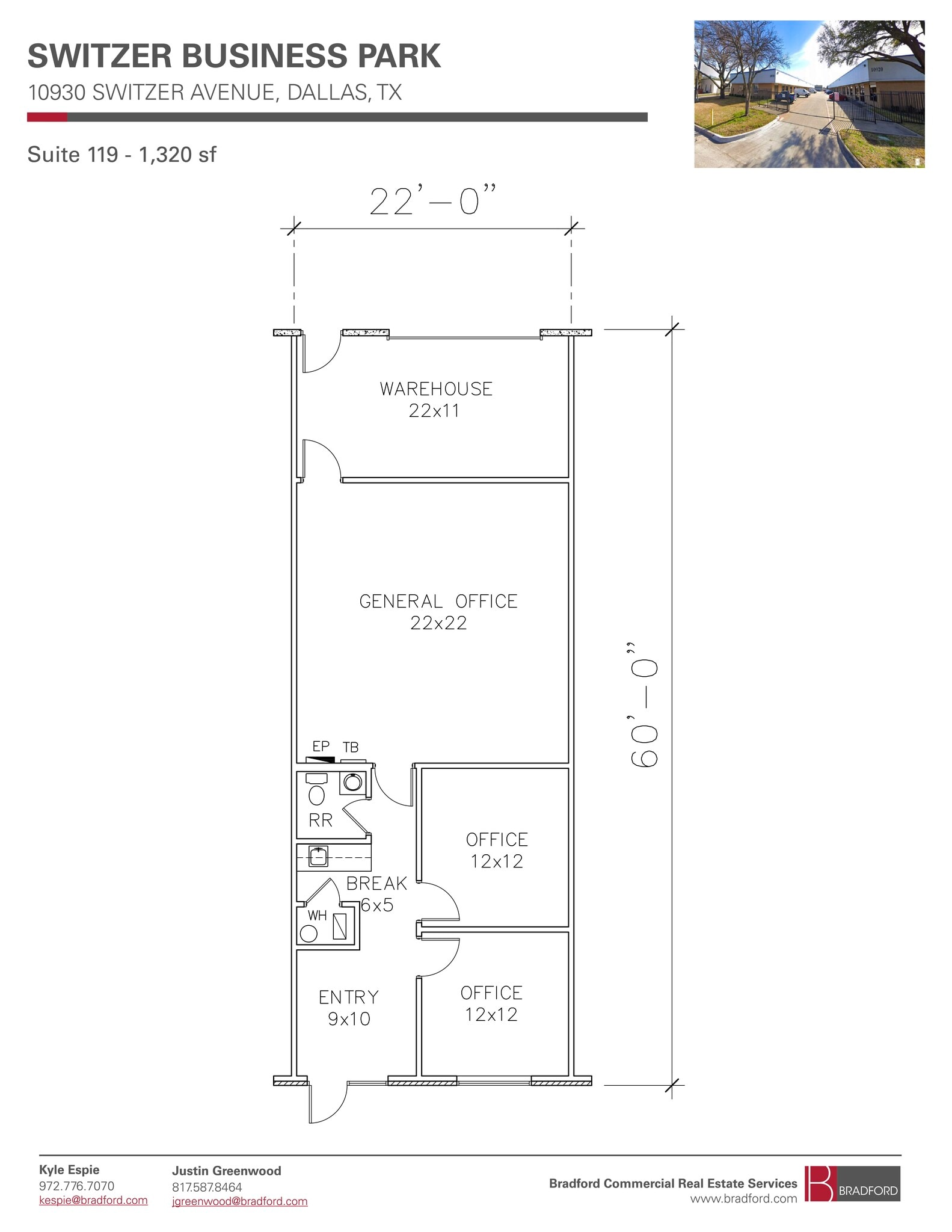 10930 Switzer Ave, Dallas, TX for lease Floor Plan- Image 1 of 1