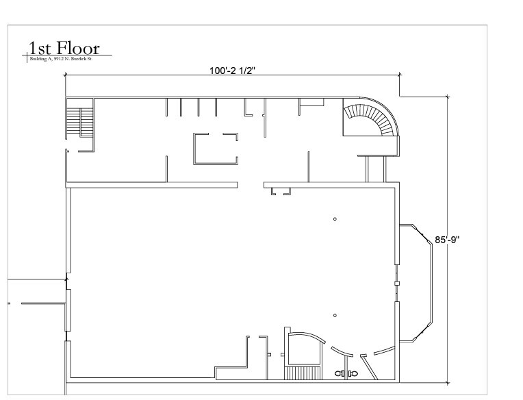 5912 N Burdick St, East Syracuse, NY for lease Floor Plan- Image 1 of 2