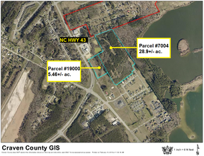 300 Washington Post Rd, New Bern, NC - aerial  map view