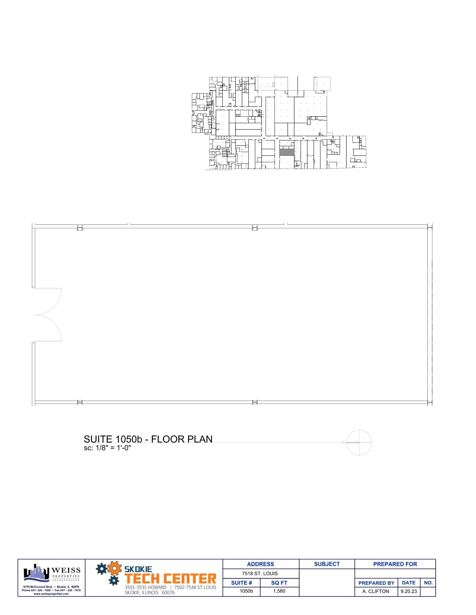 3501 W Howard St, Skokie, IL for lease Site Plan- Image 1 of 1