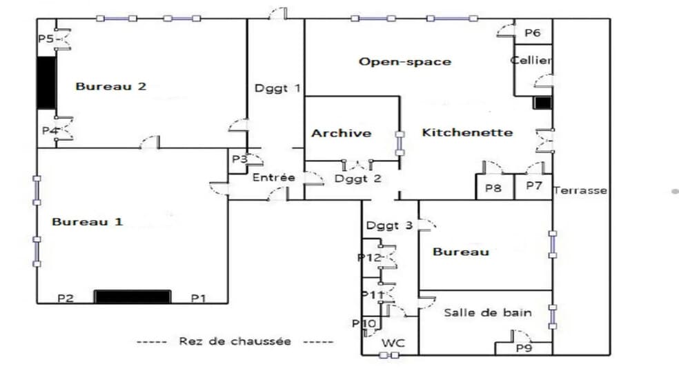 Office in Lyon for sale - Floor Plan - Image 3 of 6