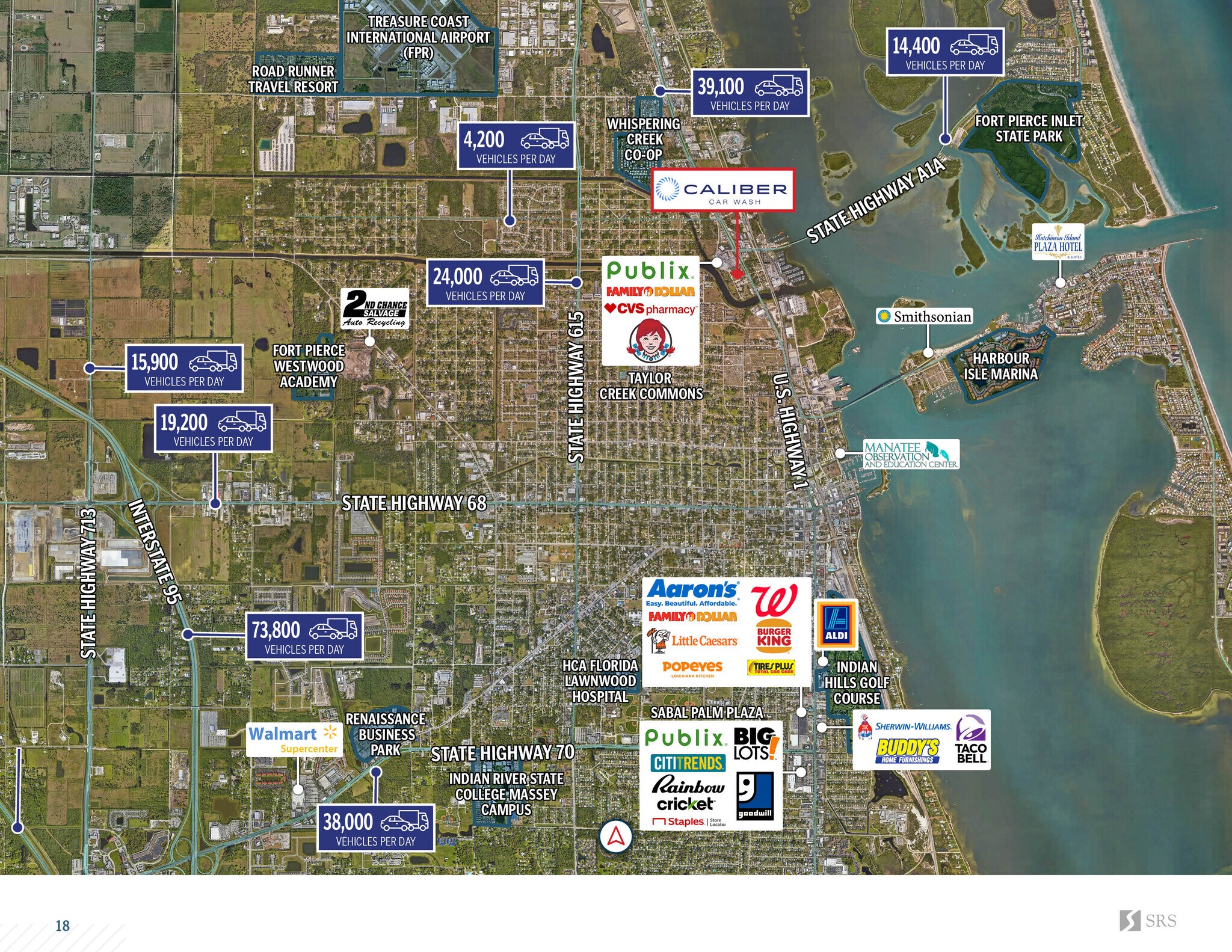 1831 US 1 hwy, Fort Pierce, FL 34946 Caliber Car Wash Port St