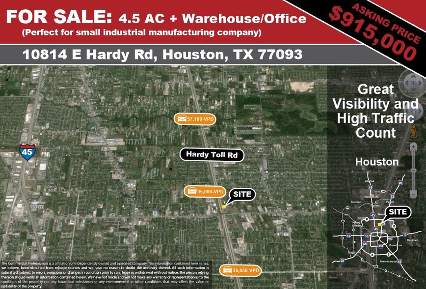 10814 E Hardy Rd, Houston, TX for sale - Building Photo - Image 1 of 1