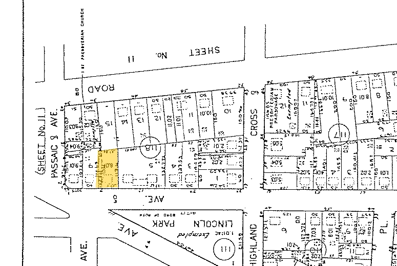 9 Lincoln Ave, Rutherford, NJ for lease - Plat Map - Image 2 of 3