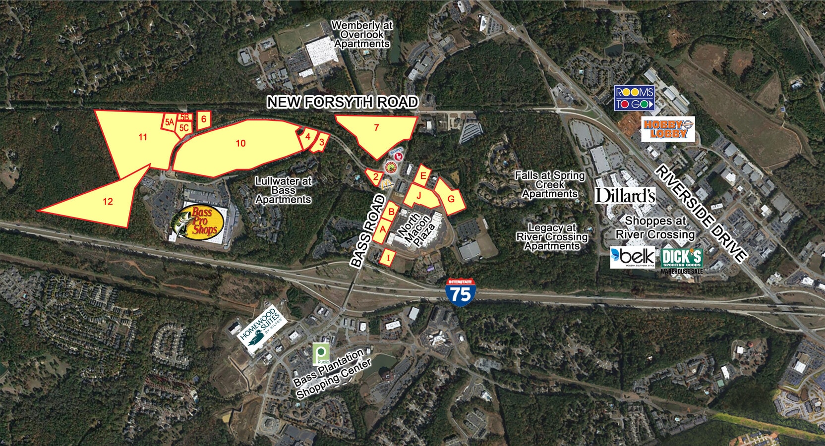 Bass, Macon, GA 31210 Market Place At Bass & North Macon Plaza