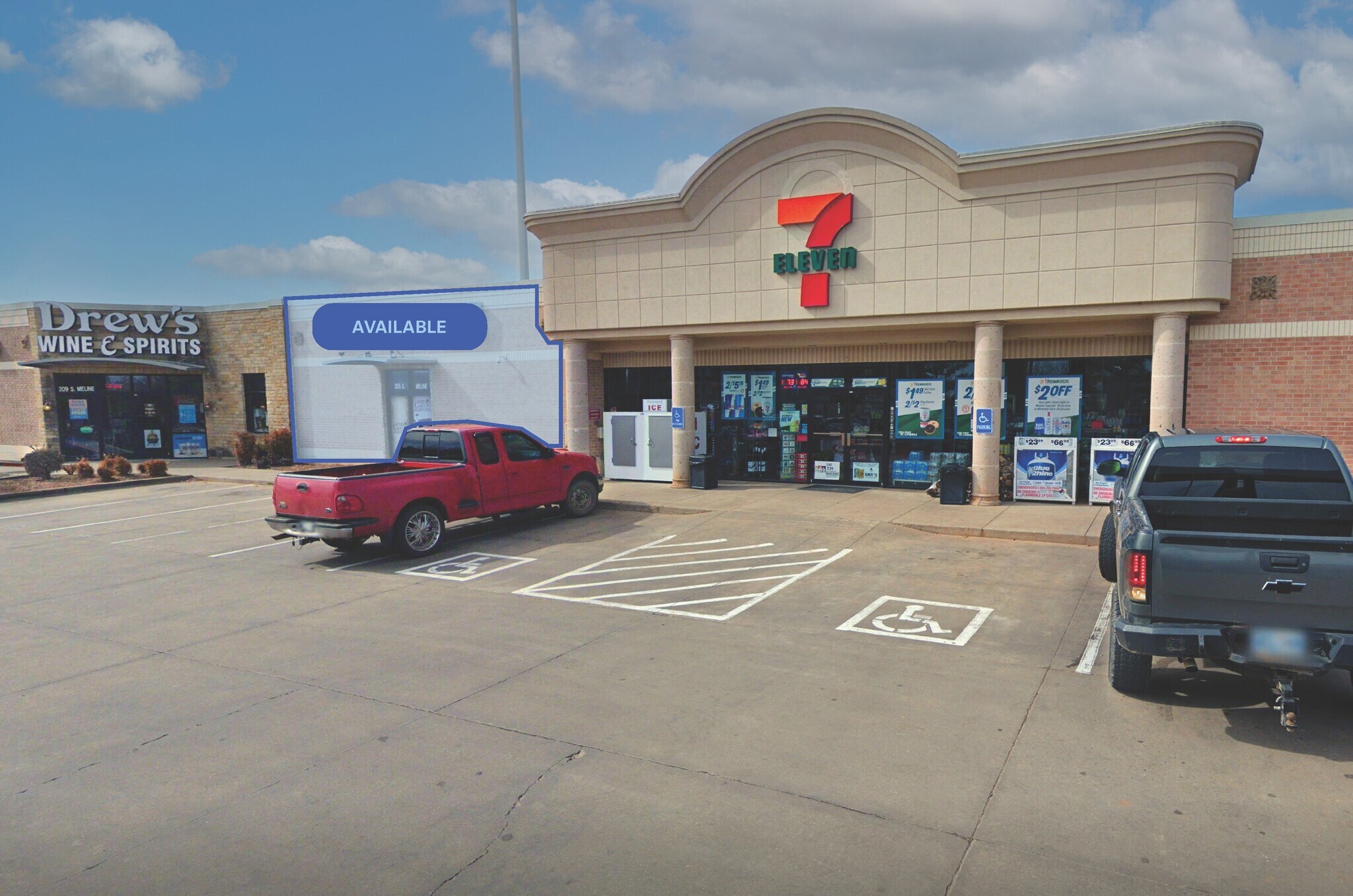 201-209 S Meline Dr, Edmond, OK for lease Building Photo- Image 1 of 2