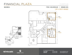 7730 E Belleview Ave, Greenwood Village, CO for lease Floor Plan- Image 2 of 2