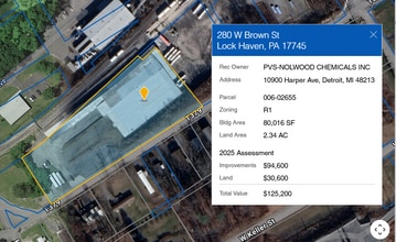 297 W Allison St, Lock Haven, PA - AERIAL  map view - Image1