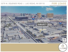 3379 W Oquendo Rd, Las Vegas, NV - Aerial map view