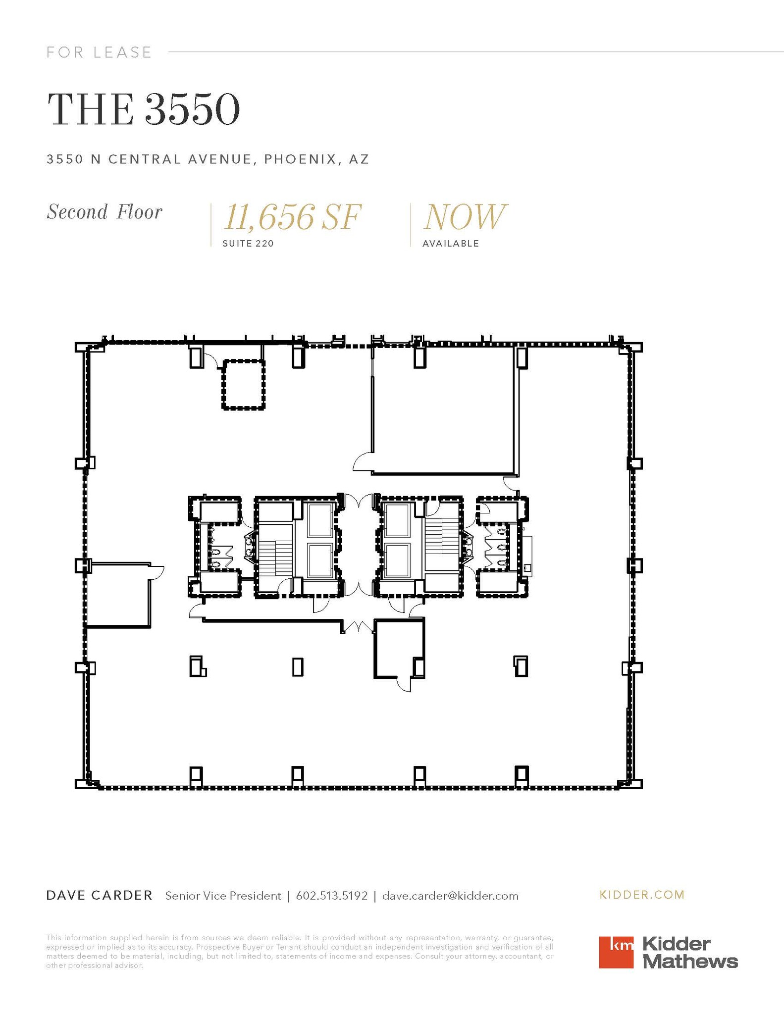 3550 N Central Ave, Phoenix, AZ for lease Floor Plan- Image 1 of 1