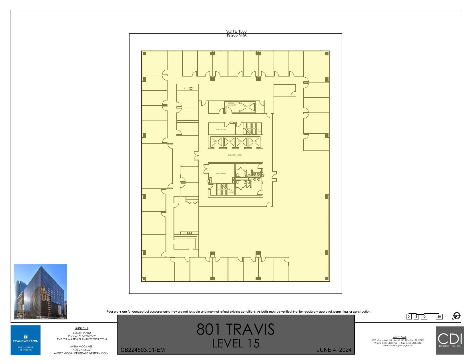 801 Travis St, Houston, TX for sale Floor Plan- Image 1 of 1