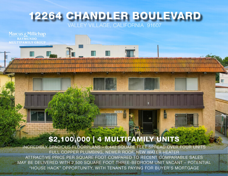 12264 Chandler Blvd, Valley Village, CA 91607 - Huge Units | Attractive ...