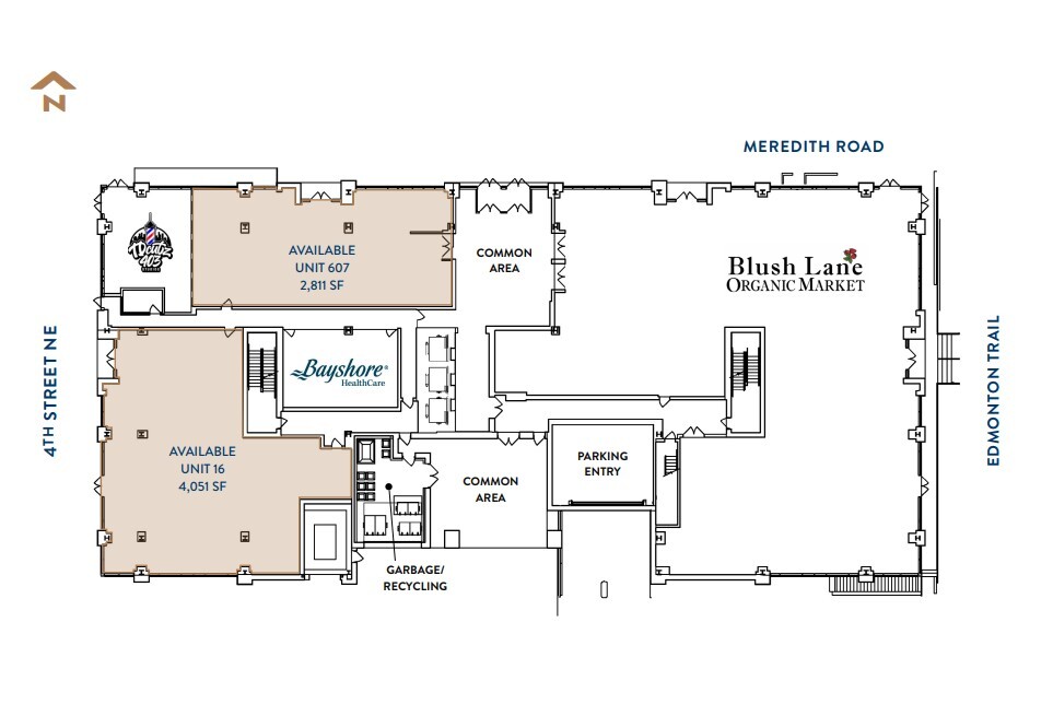 611 Meredith Rd NE, Calgary, AB for lease Floor Plan- Image 1 of 1