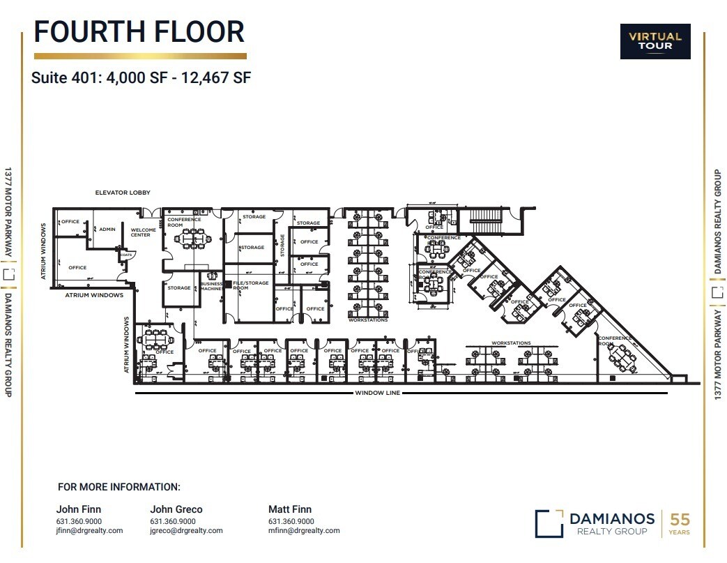 1377 Motor Pky, Islandia, NY for lease Floor Plan- Image 1 of 1