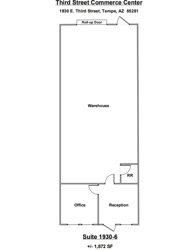 1920-1930 E 3rd St, Tempe, AZ for lease Floor Plan- Image 1 of 1