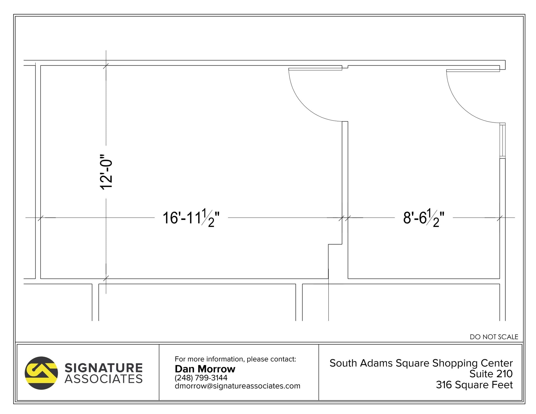 725 S Adams Rd, Birmingham, MI for lease Floor Plan- Image 1 of 1