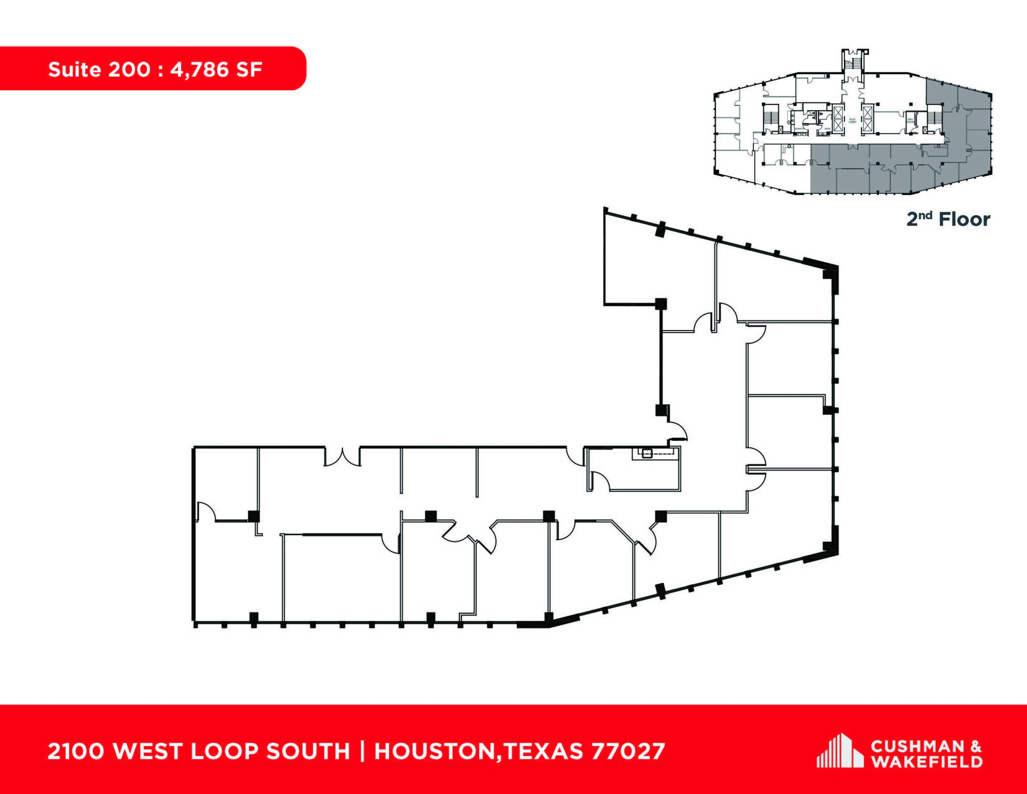 2100 West Loop South, Houston, TX for lease Floor Plan- Image 1 of 1