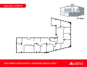 2100 West Loop South, Houston, TX for lease Floor Plan- Image 1 of 1