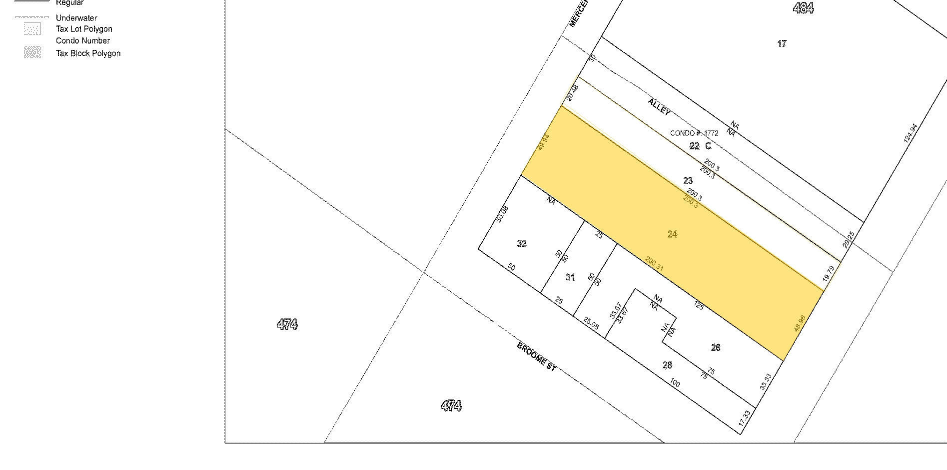 495 Broadway, New York, NY for sale Plat Map- Image 1 of 1