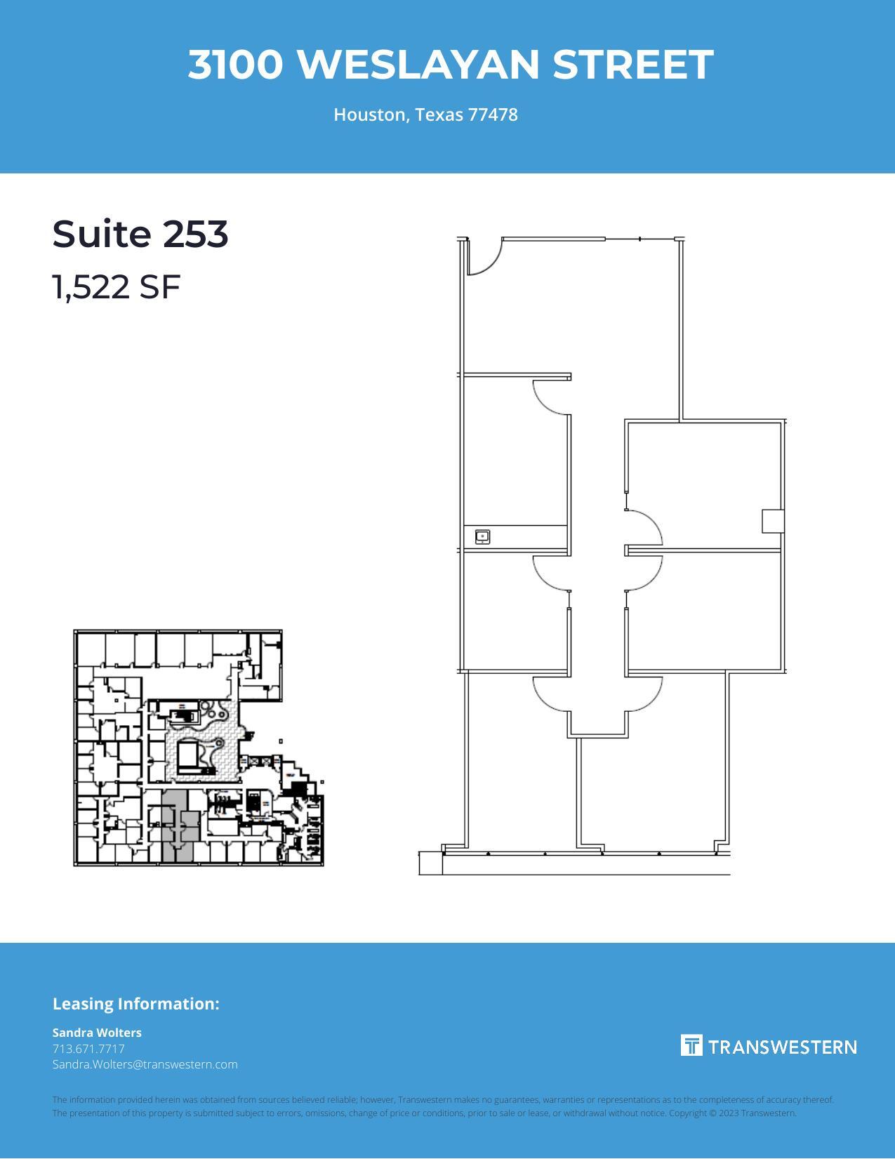 3100 Weslayan St, Houston, TX for lease Floor Plan- Image 1 of 1