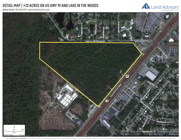 Commercial Way, Spring Hill, FL for sale - Aerial - Image 2 of 2