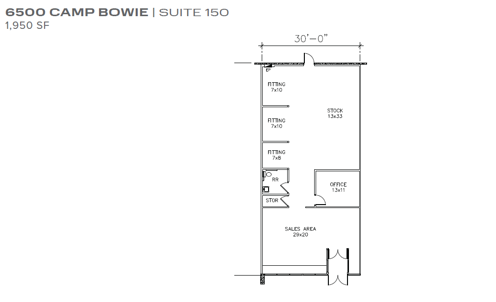 6500 Camp Bowie Blvd, Fort Worth, TX for lease Building Photo- Image 1 of 1