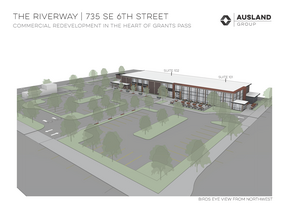 735 SE 6th St, Grants Pass, OR - aerial  map view