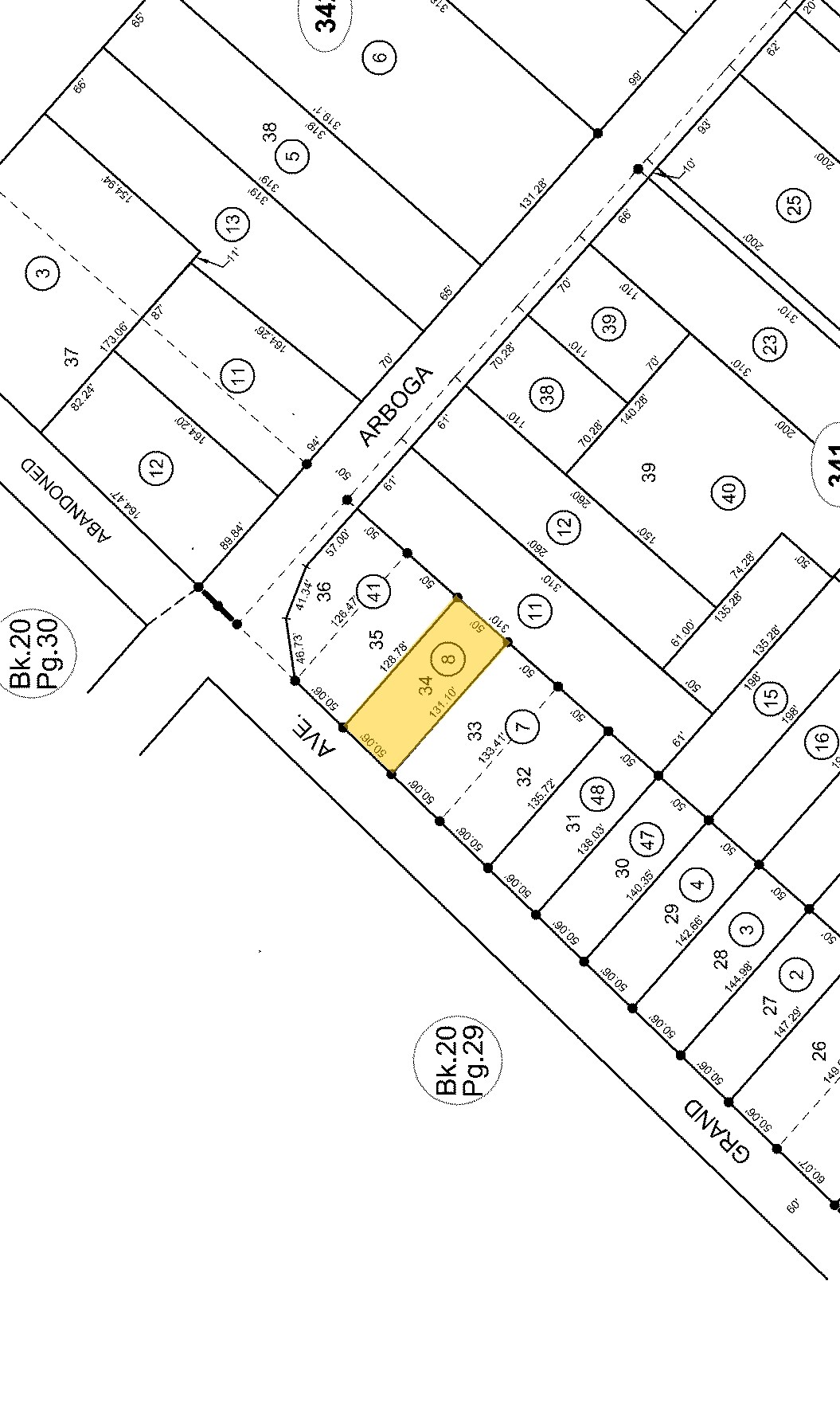 5619-5621 Arboga Rd, Olivehurst, CA for sale Plat Map- Image 1 of 1