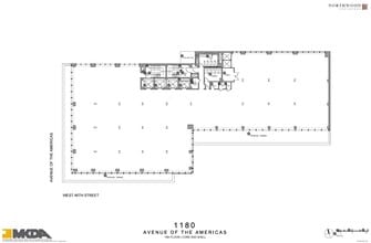 1180 Avenue of the Americas, New York, NY for lease Floor Plan- Image 2 of 3