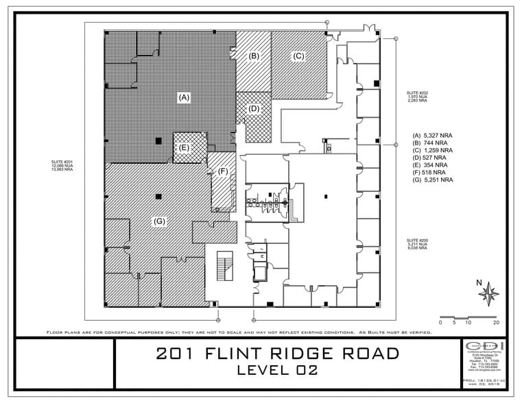 201 Flint Ridge Rd, Webster, TX for lease - Site Plan - Image 2 of 6