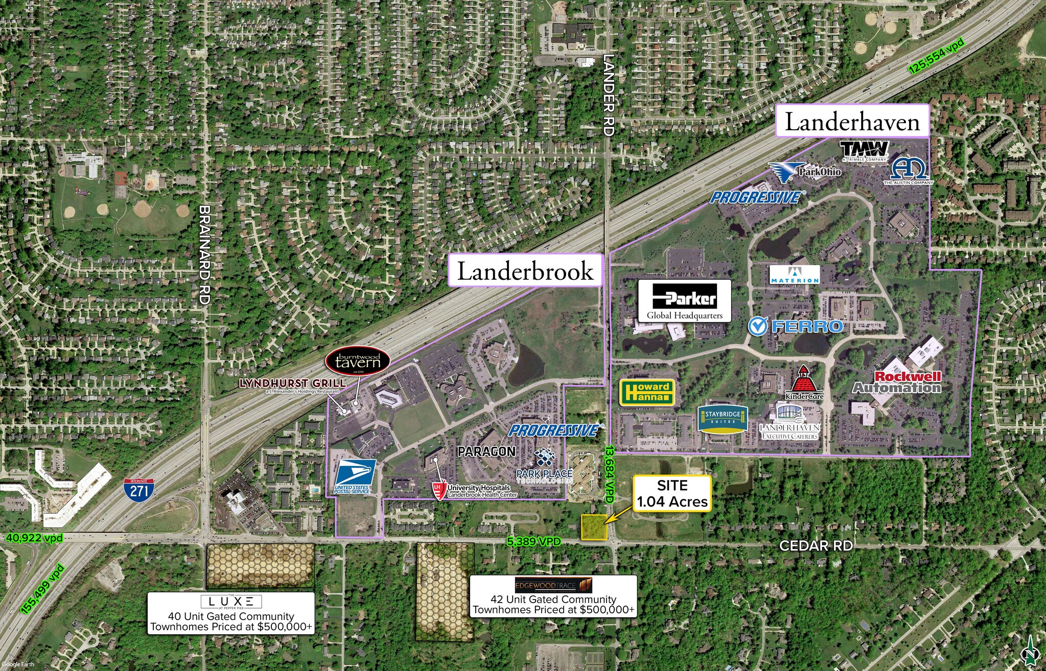 Lander Rd, Mayfield Heights, OH for sale Aerial- Image 1 of 1