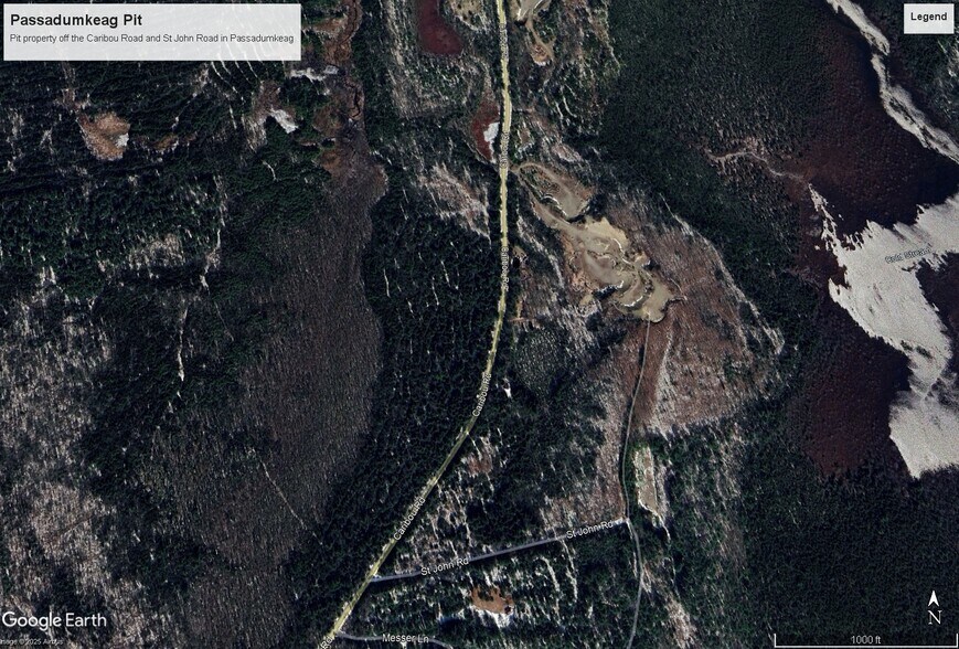 Lot 1&2 NE Caribou Rd, Passadumkeag, ME for sale - Aerial - Image 1 of 6