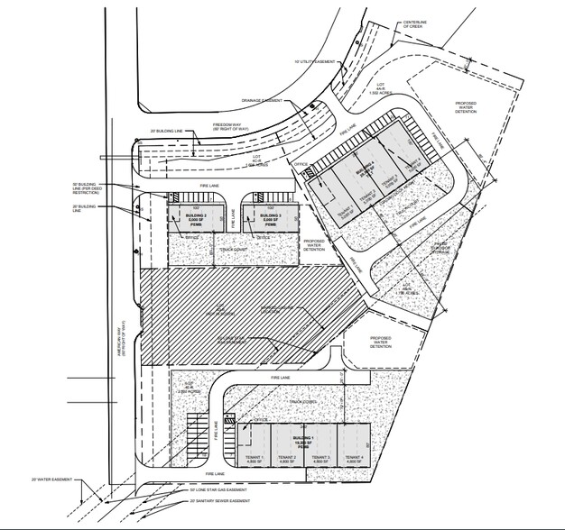 1525-1676 American Way and Freedom Way, Cedar Hill, TX for sale - Site Plan - Image 2 of 3