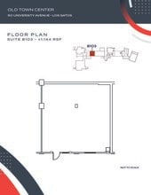 23-50 University Ave, Los Gatos, CA for lease Floor Plan- Image 1 of 1