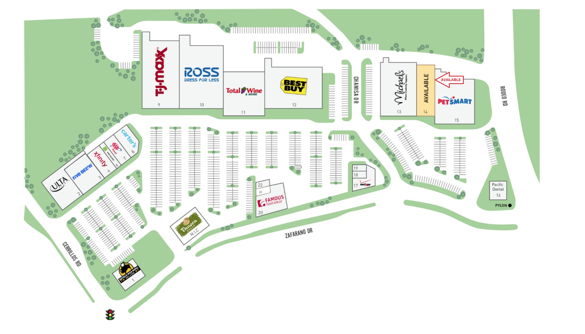 3513-3561 Zafarano Dr, Santa Fe, NM for lease Site Plan- Image 1 of 11
