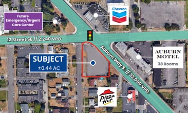 1201 Auburn Way S, Auburn, WA - AERIAL map view