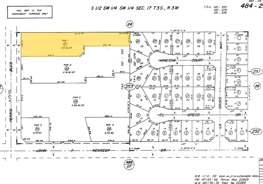 14910 Perris Blvd, Moreno Valley, CA for lease - Plat Map - Image 2 of 5