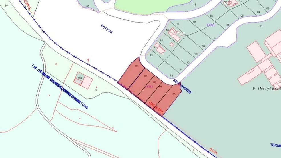 Carrer Puig de Mira, 1-5, Sant Esteve Sesrovires, Barcelona for sale - Site Plan - Image 3 of 3