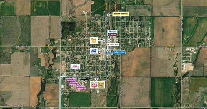 110 S Main St, Newkirk, OK - AERIAL map view