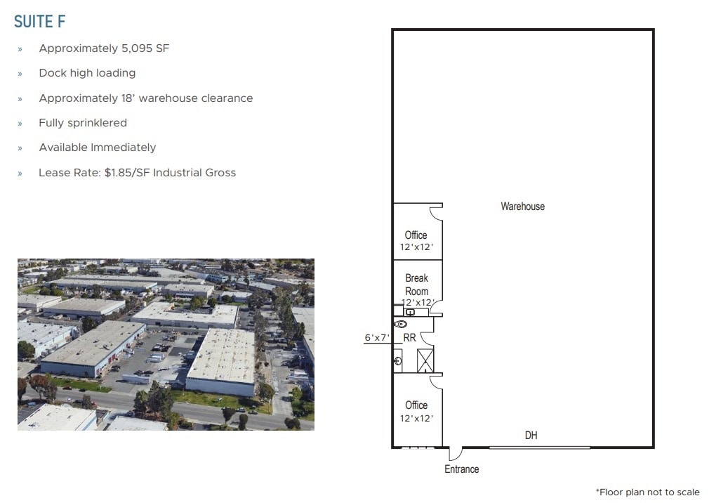 9389 Dowdy Dr, San Diego, CA for lease Floor Plan- Image 1 of 3