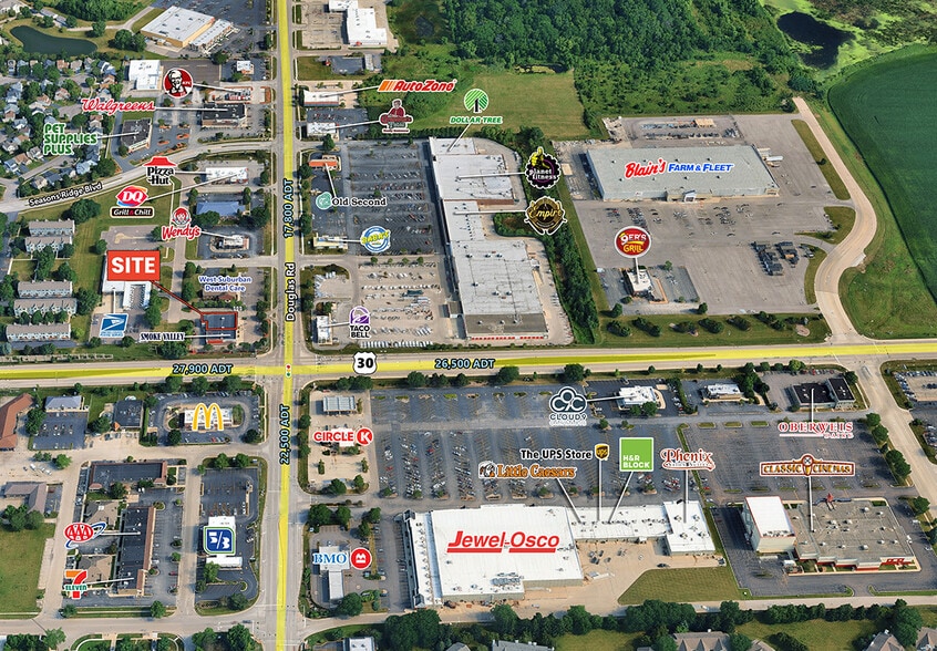 1961 Douglas Rd, Montgomery, IL for lease - Aerial - Image 2 of 2