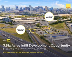 401 Cowan Street, Nashville, TN - AERIAL  map view - Image1